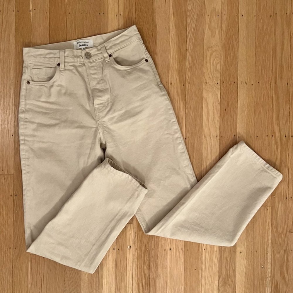 Cynthia High Rise Straight Jean - Sz 26